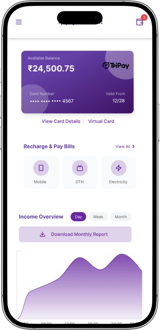 Mobile App first view